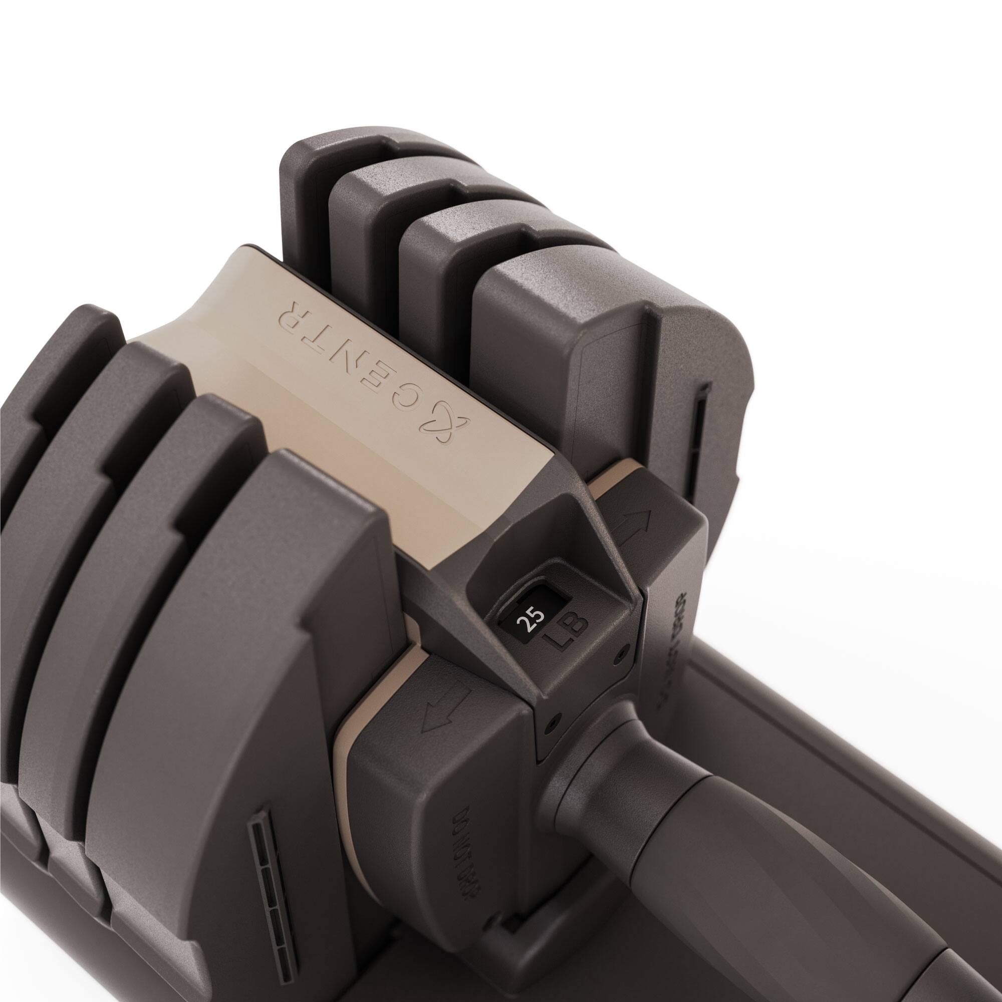 Alt View 13. Centr - Smart Stack 50 Adjustable Dumbbell Pair - Beige.