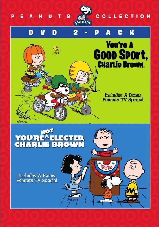 Front. Peanuts Double Feature: You're A Good Sport, Charlie Brown / You're Not Elected, Charlie Brown [DVD].