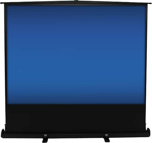 Front. Elite Screens - ezCinema Series 60" Portable Projector Screen - Black.