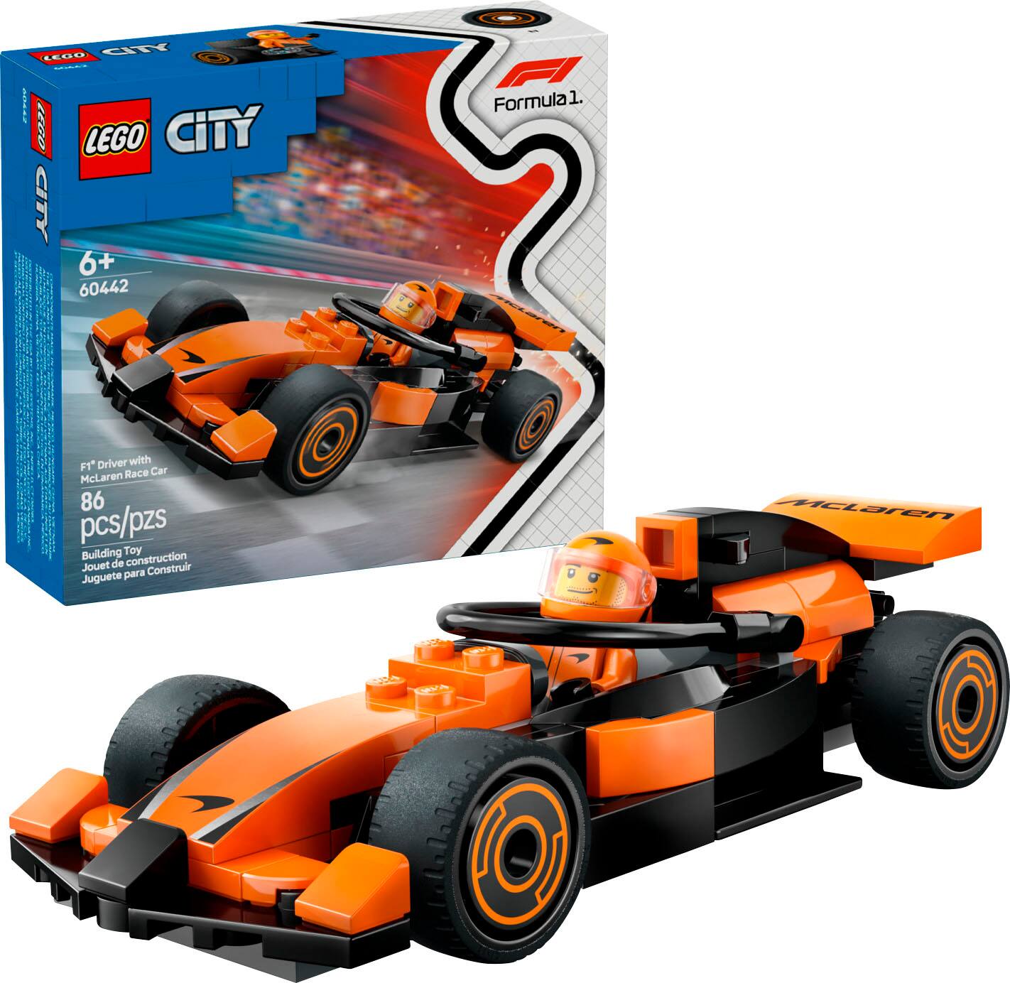 4911- | - LEGO CITY CITY 6+ | 60442 Formula 1. 1. i : - | : FT* Driver with Race Car McLaren 86 pcs/pzs Building Toy Jouet de construction Construir Juguete para ctaren