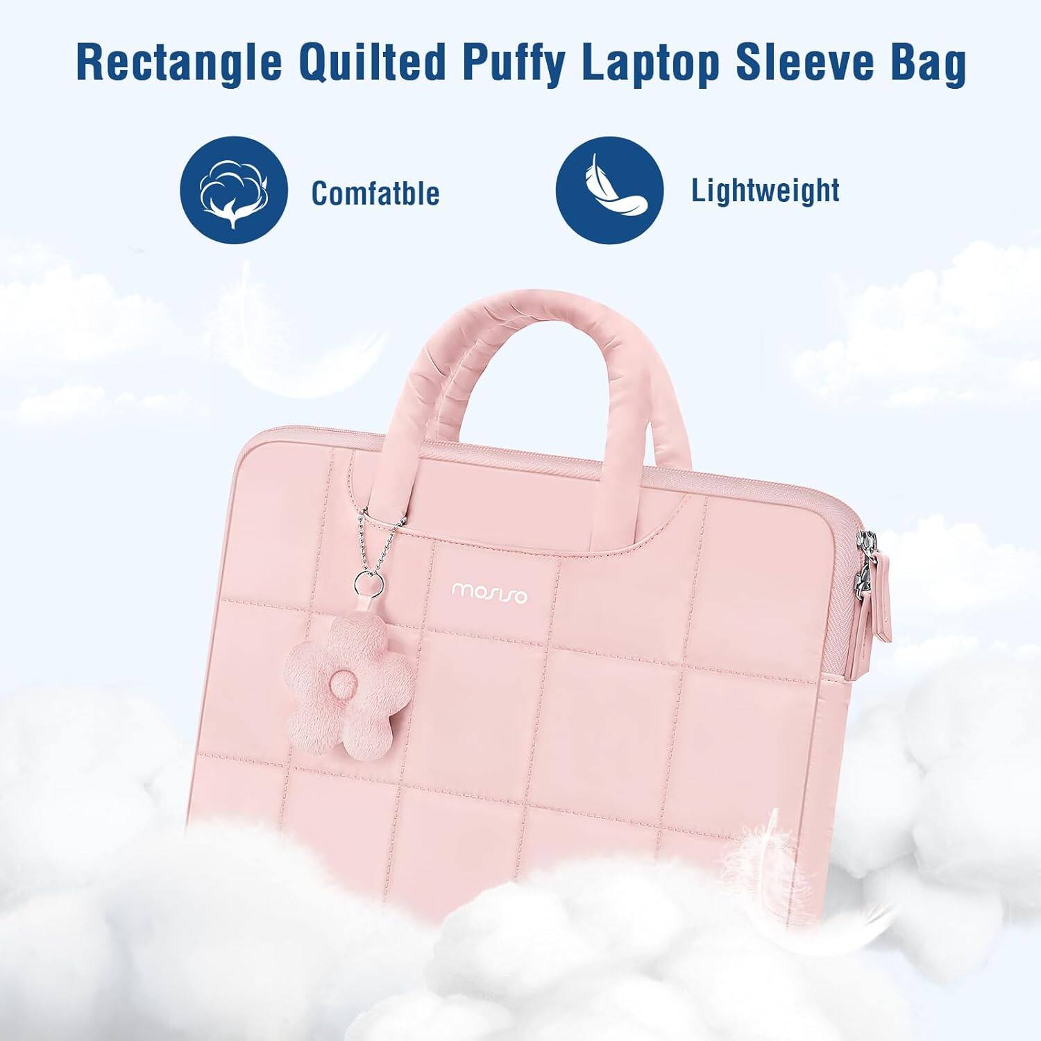 Rectangle Quilted Puffy Laptop Sleeve Bag

- Comfatble
- Lightweight