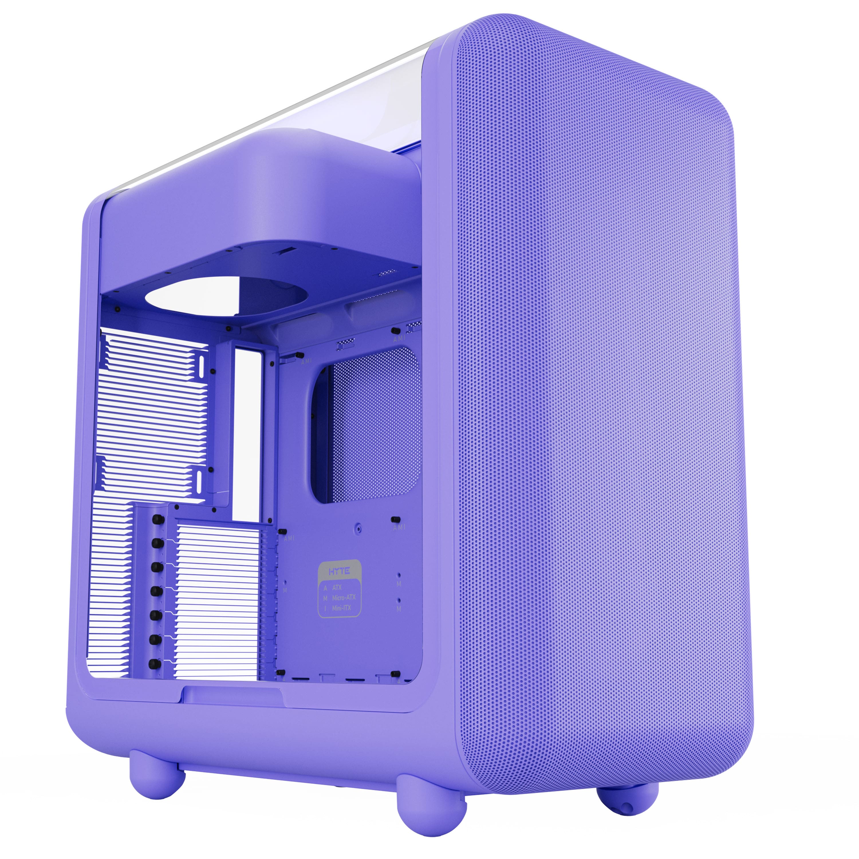 HYTE - X50 Modern Performance ATX Mid-Tower PC Gaming Case - Taro Milk