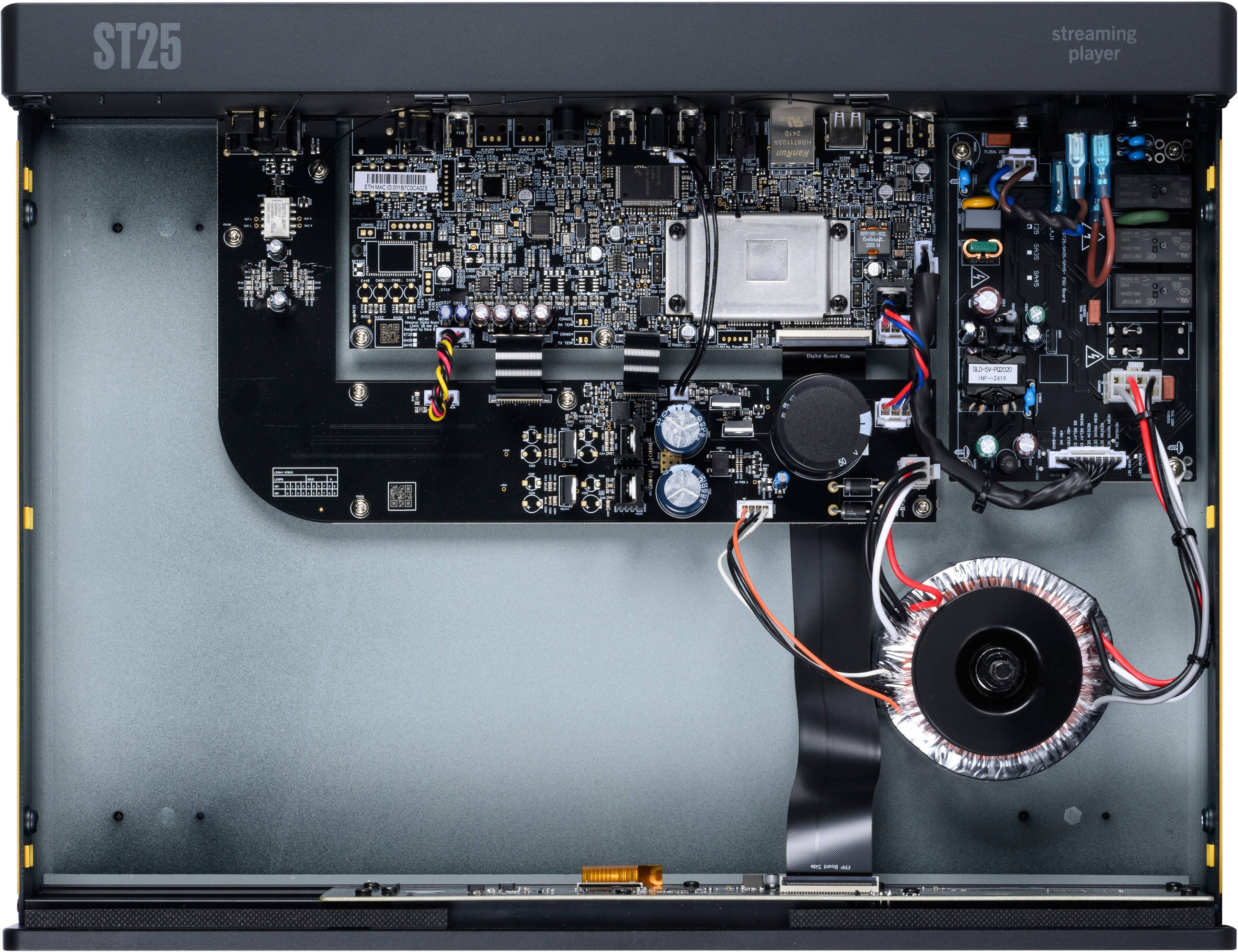 The text on the image reads "ST25 streaming player n DANE LLC."