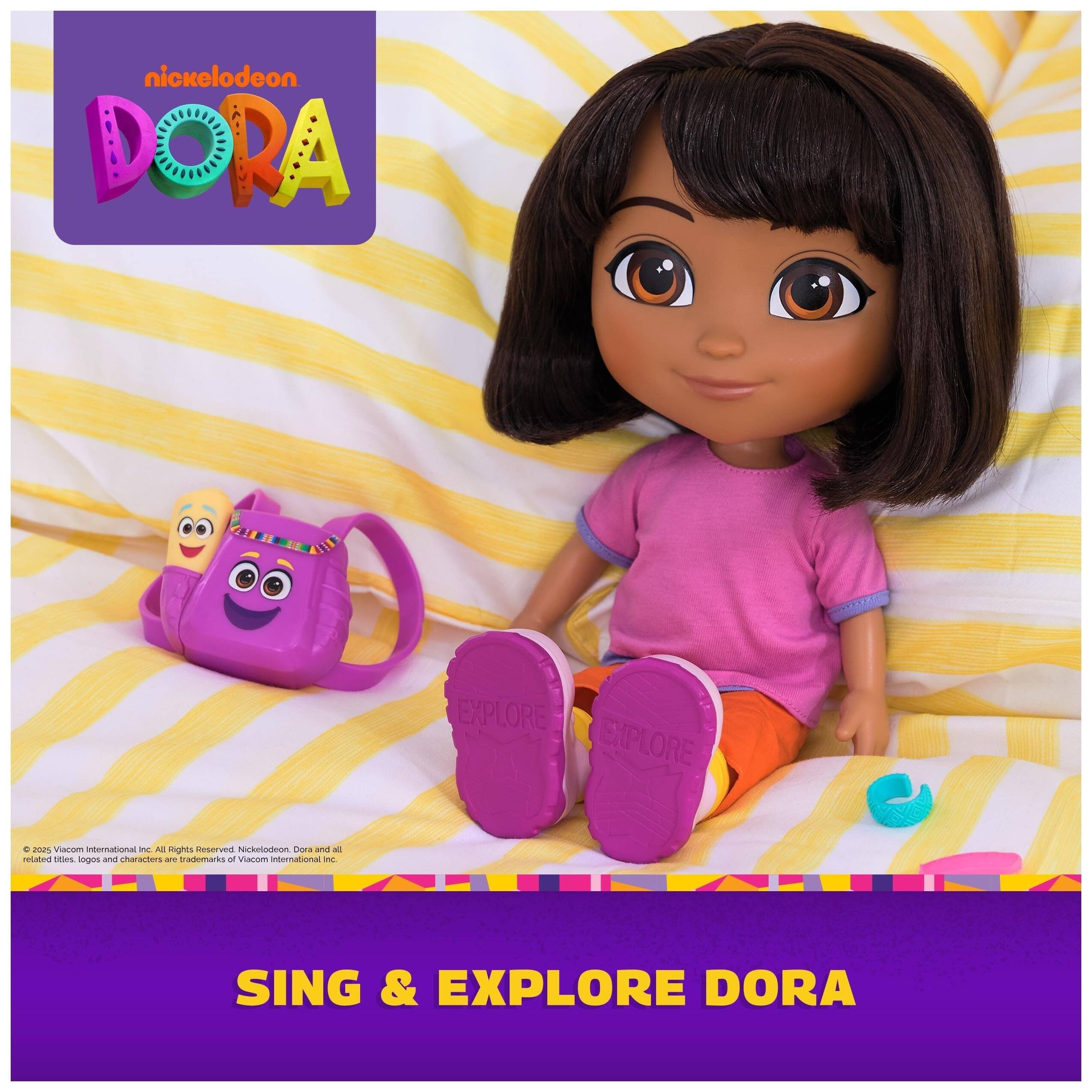 nickelodeon  
DORA  

© 2020 Viacom International Inc. All Rights Reserved. Nickelodeon, Dora and all related titles, logos and characters are trademarks of Viacom International Inc.  

SING & EXPLORE DORA