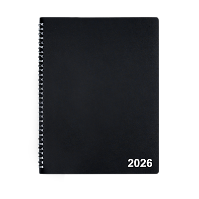 Staples - 2026 8" x 11" Monthly Planner - Black