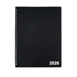 2026 Staples 8" x 11" Monthly Planner - Black
