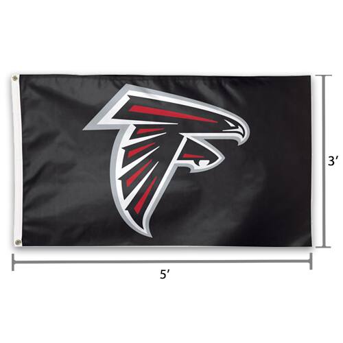 Alt View 1. WinCraft - Atlanta Falcons Deluxe 3' x 5' Flag - Multicolor.