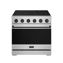 Gordon Ramsay Series by Thor Kitchen 6.0 Cu. Ft Freestanding Electric Range with Black Hardware - Stainless Steel