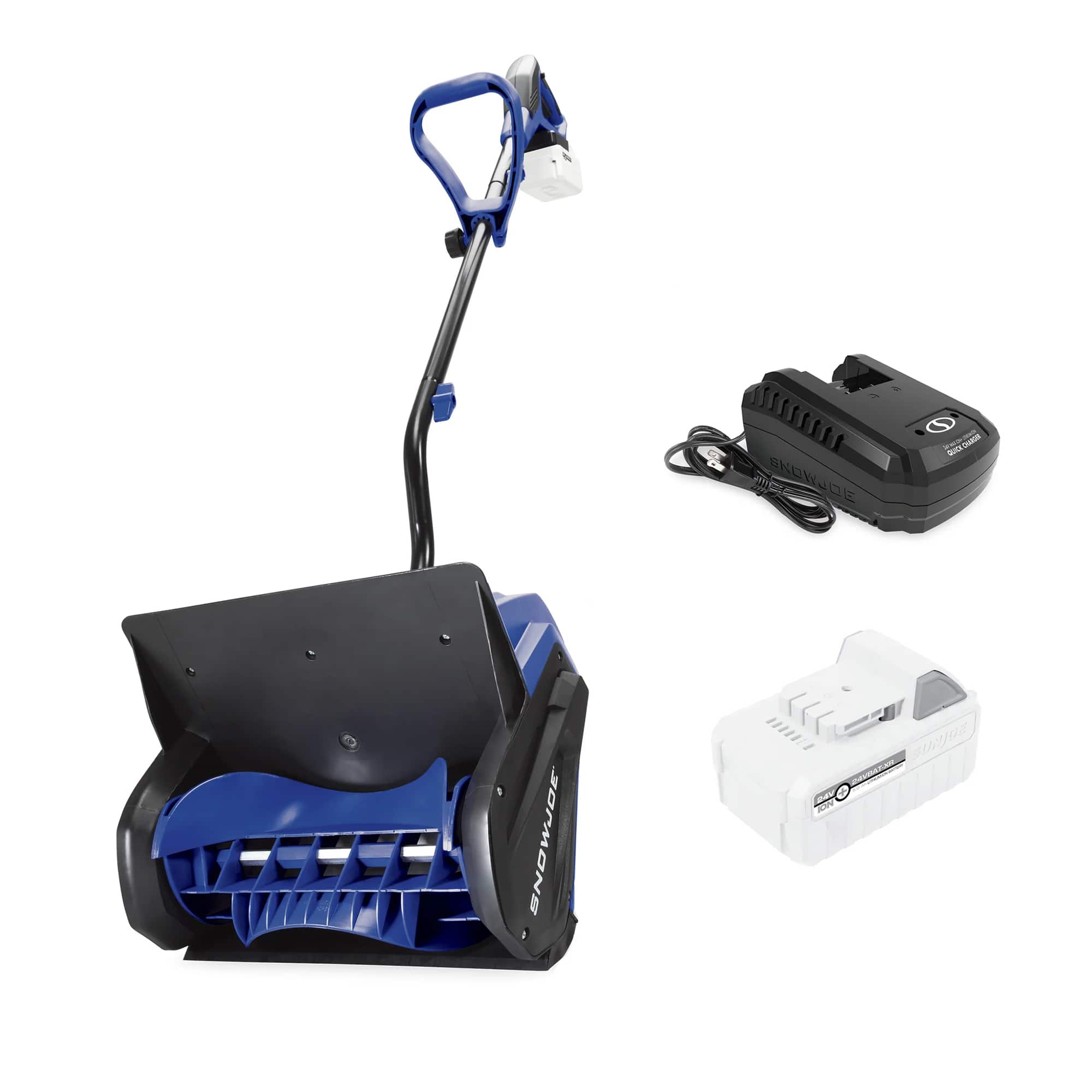 Snow Joe - Cordless Snow Shovel Kit for Car Driveway Snow Removal, 24V-SS13-XR - Blue