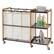 Front. TRINITY - 3-Bag Laundry Station w/ Wheels Bronze - Bronze.