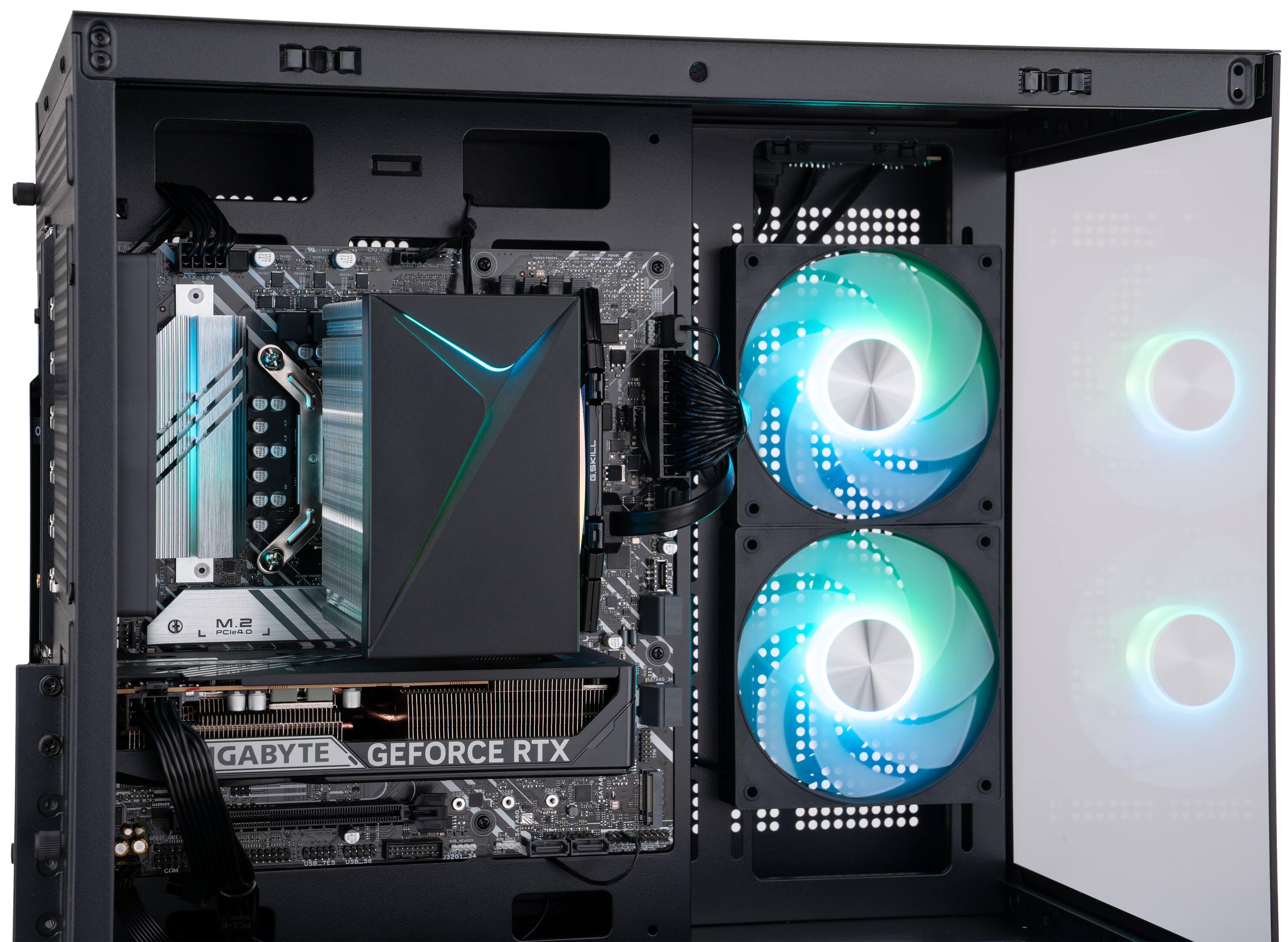 ADVANCED BATTLESTATIONS ABS Flux II Aqua Gaming PC Windows 11