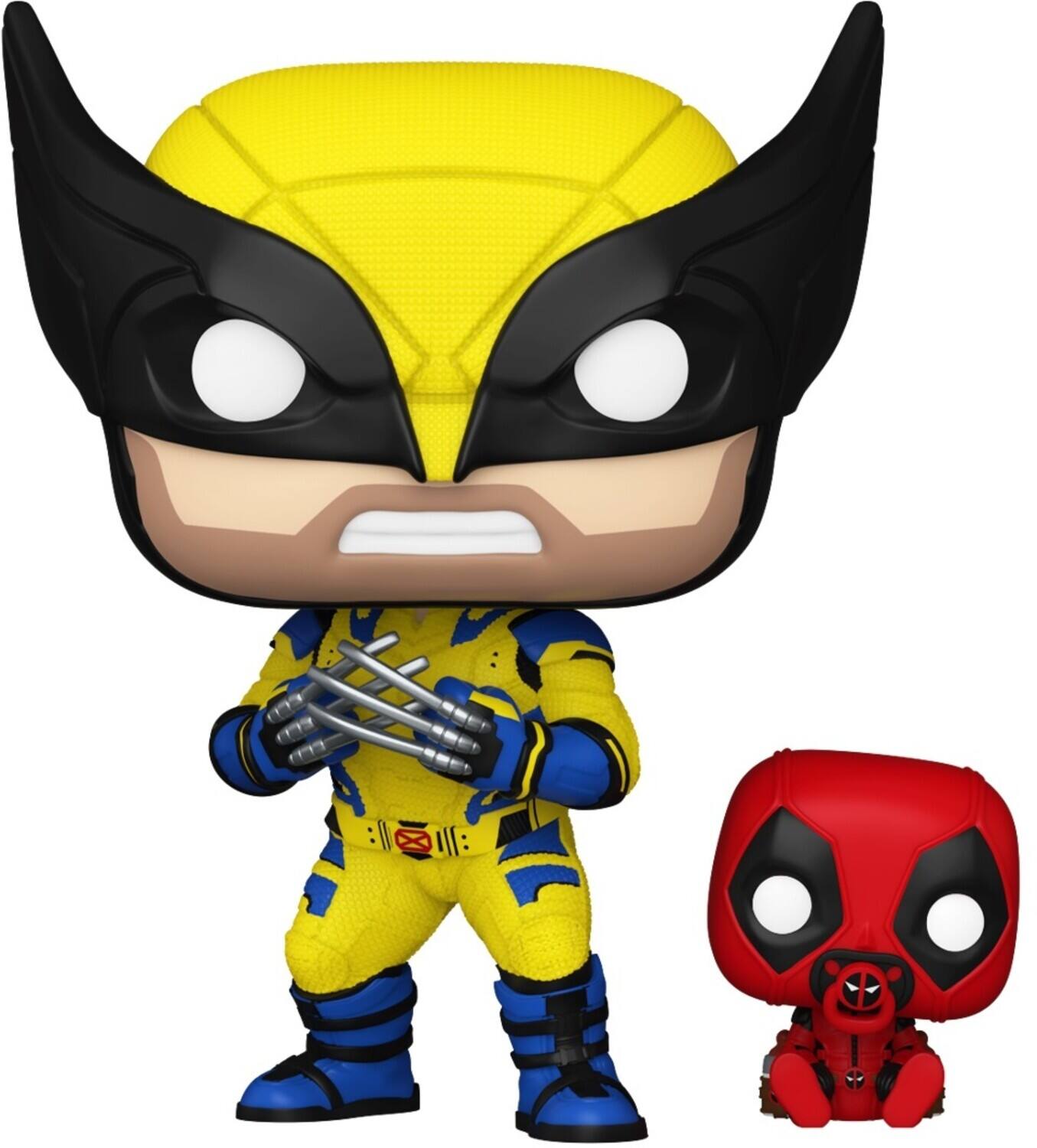Front. Funko - FUNKO POP! & Buddy: Deadpool 3 - Wolverine with Babypool   - Collectibles - Multicolor.