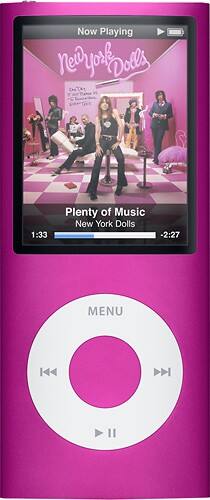 Front Standard. iPod® - Geek Squad Certified Refurbished nano 8GB* MP3 Player - Pink.