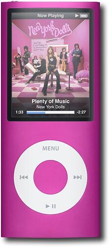 Front Standard. iPod® - Geek Squad Certified Refurbished nano 16GB* MP3 Player - Pink.