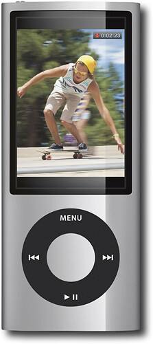 Front Standard. iPod® - Geek Squad Certified Refurbished nano 8GB* MP3 Player (5th Generation) - Silver.