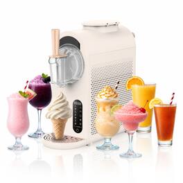 Whynter - ICS-167-GW 1.6 Quart Soft Serve Ice Cream Maker & Slushy Machine with Built-in Compressor and Adjustable Firmness - Gold White