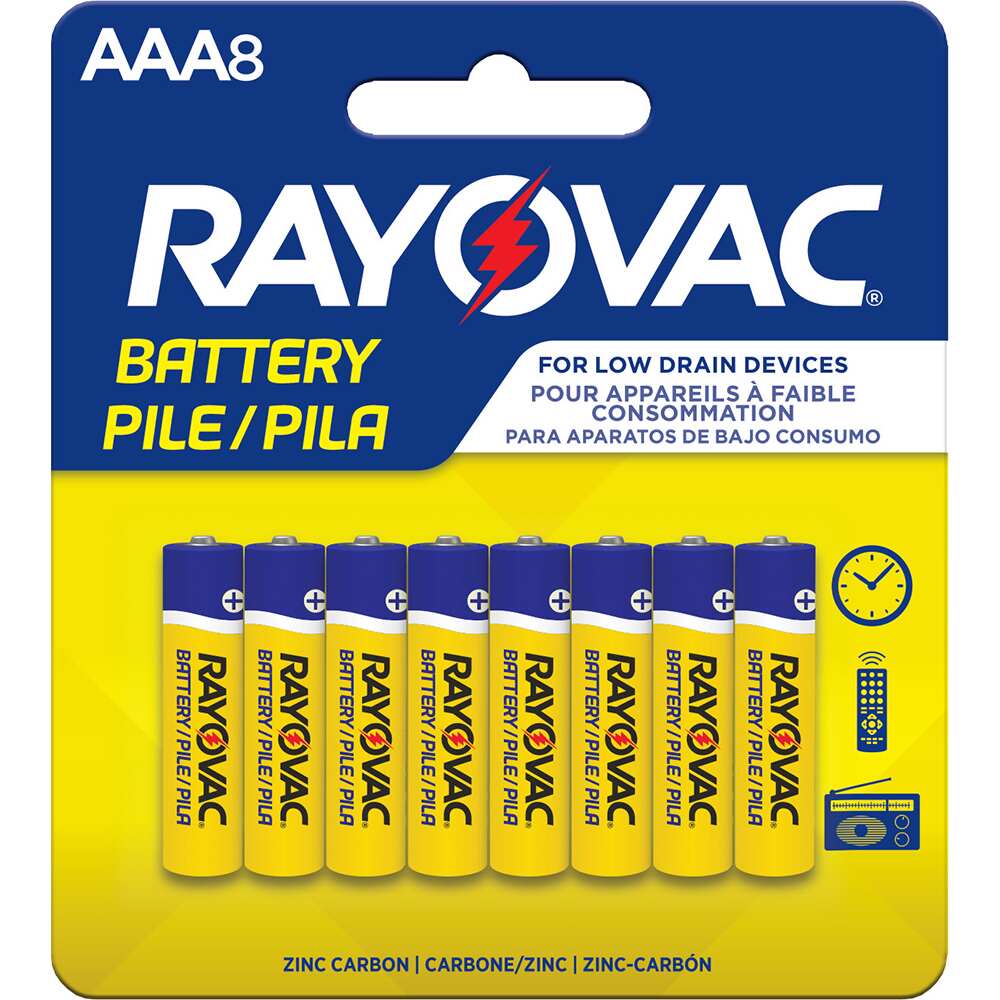 Rayovac - 8-Pack AAA Batteries