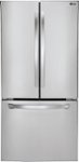 Front Zoom. LG - 21.6 Cu. Ft. French Door Refrigerator - Stainless Steel.