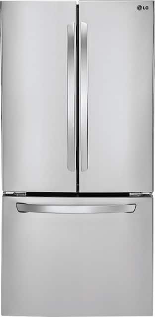 Lg 21 6 Cu Ft French Door Refrigerator Stainless Steel Lfc22770st Best Buy