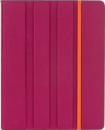 Front Standard. M-Edge - Trip Jacket for Apple® iPad® 2 - Purple/Teal.