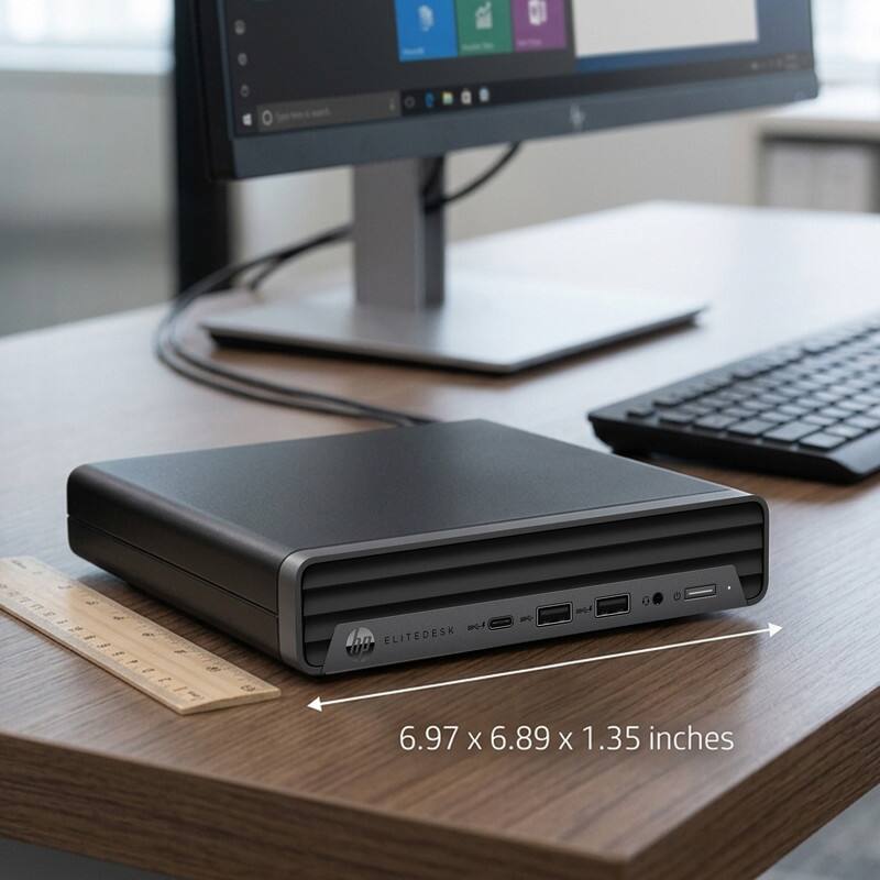 2 f O a dp ELITEDESK - aPO 6.97 X 6.89 X 1.35 inches