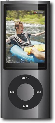 Front Standard. iPod® - Geek Squad Certified Refurbished nano 16GB* MP3 Player (5th Generation) - Black.