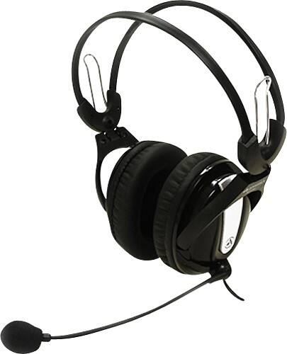 Angle Standard. Andrea Electronics - Hi-Fidelity Stereo PC Headset.