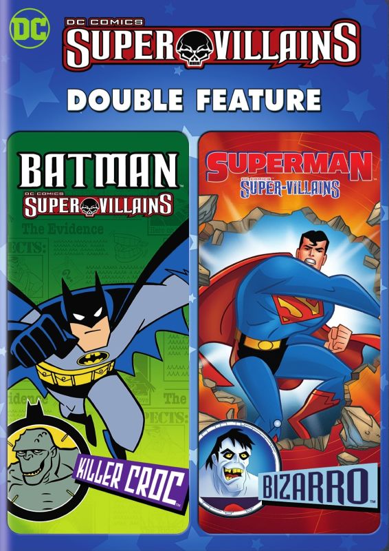 Best Buy: DC Super Villains Double Feature: Batman: Killer Croc/Superman:  Bizarro [DVD]