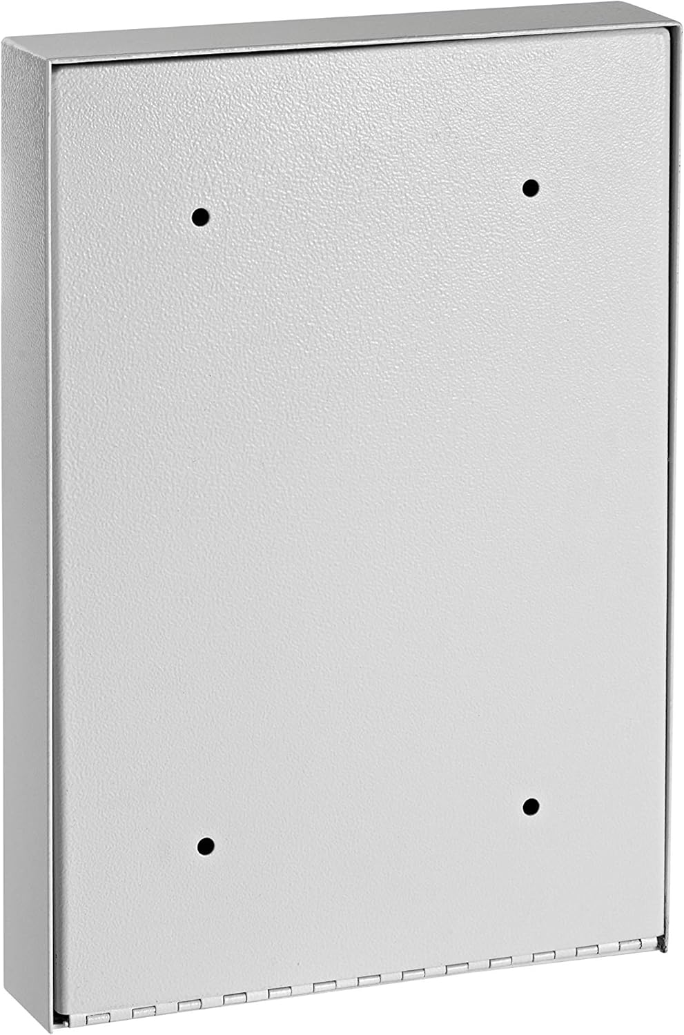 Angle. AdirOffice - Safe Steel Slim Wall-Mounted Drop Box with Key Lock - White.