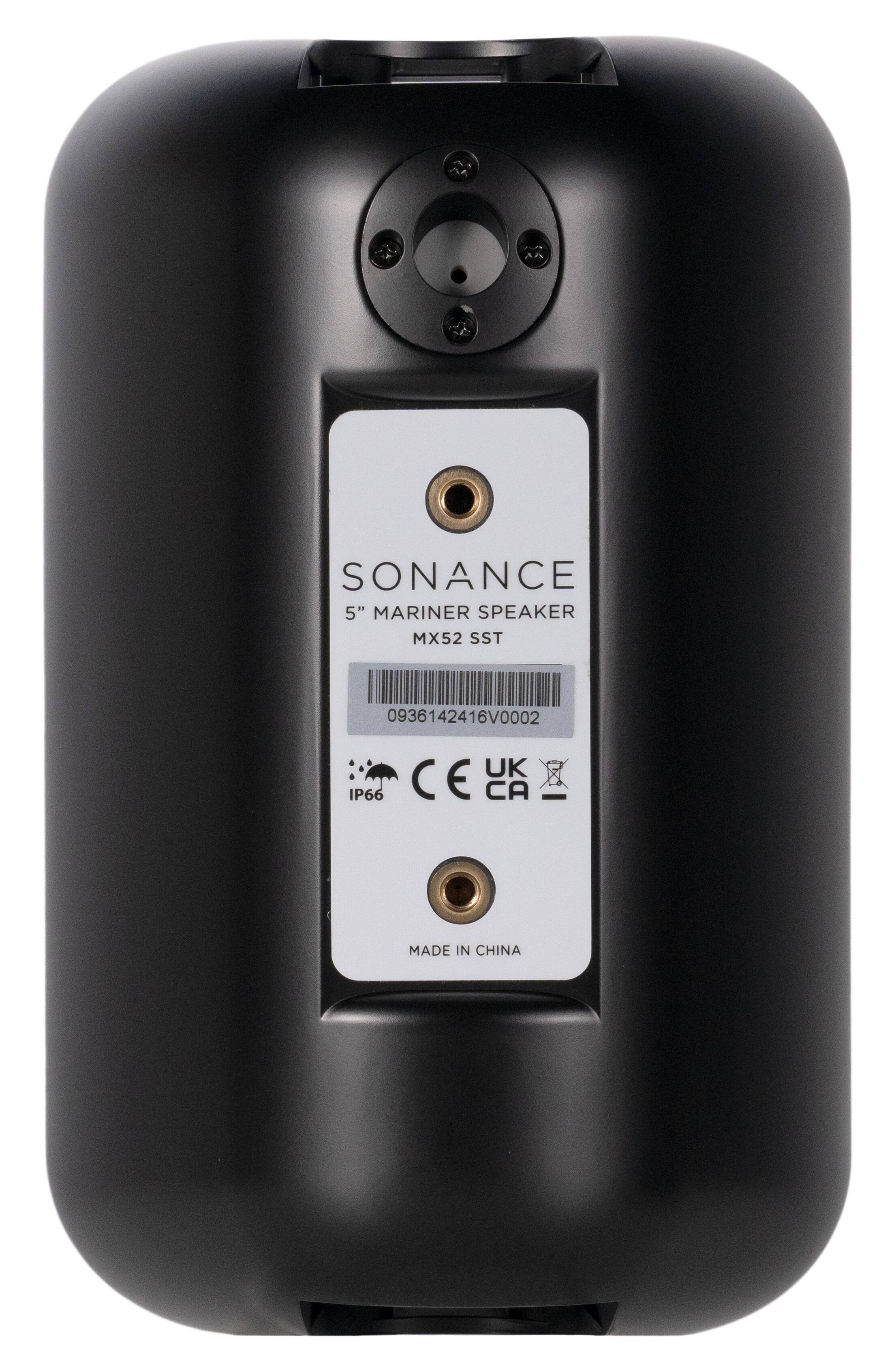 SONANCE 5" MARINER SPEAKER MX52 SST 0936142416V0002 UK IP66 CE CA MADE IN CHINA