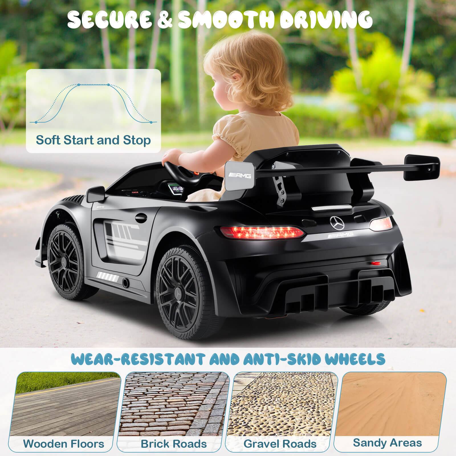 SECURE & SMOOTH DRIVING

Soft Start and Stop

WEAR-RESISTANT AND ANTI-SKID WHEELS

Wooden Floors  
Brick Roads  
Gravel Roads  
Sandy Areas