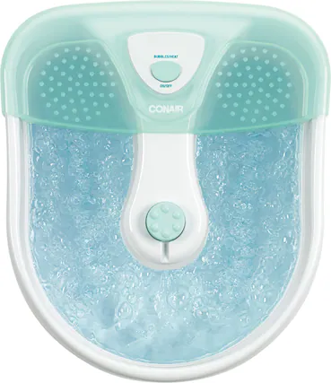 Angle. Conair - Foot Spa - Mint Green/White.