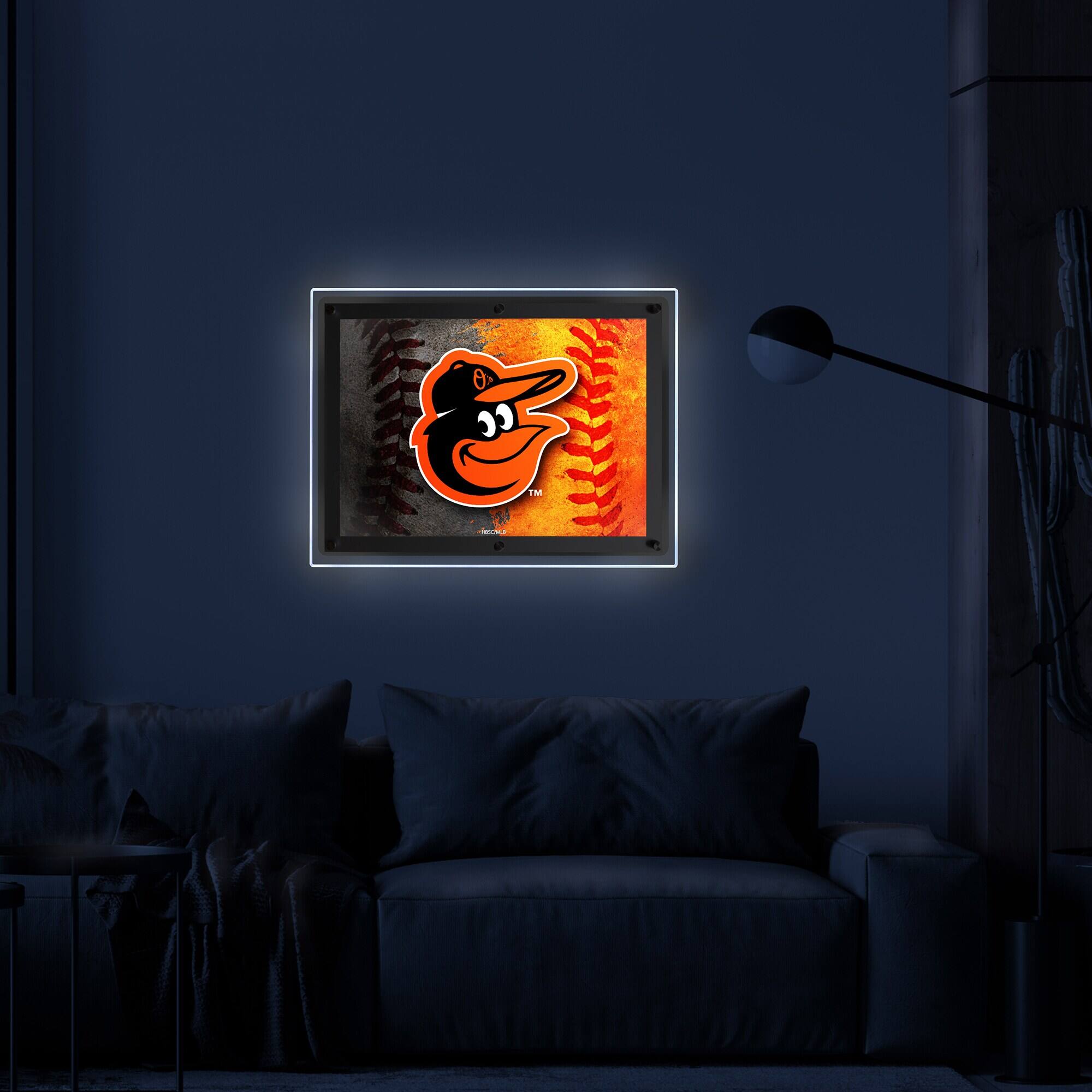 Alt View 2. Holland Bar Stool Co. - Baltimore Orioles 19" x 14.5" Backlit LED Sign - Multicolor.
