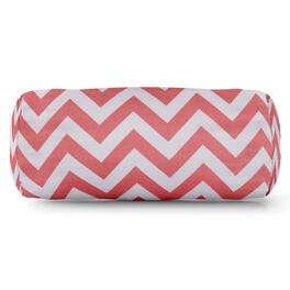 Majestic Home - Bolster Pillow Chevron Coral - Pink