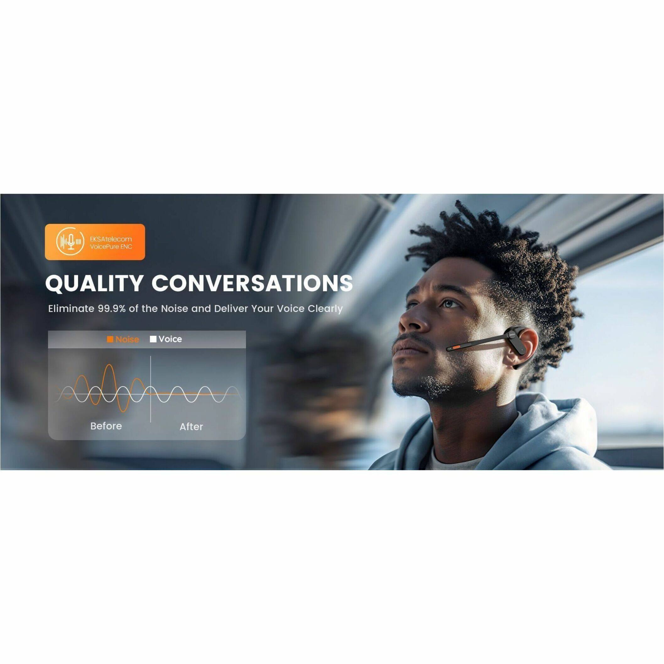 Quality Conversations: Eliminate 99.9% of the Noise and Deliver Your Voice Clearly. Noise Voice Before After.