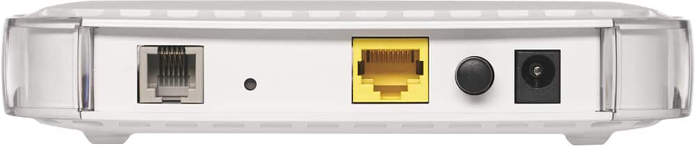 Left. NETGEAR - ADSL2+ Broadband DSL Modem - White.