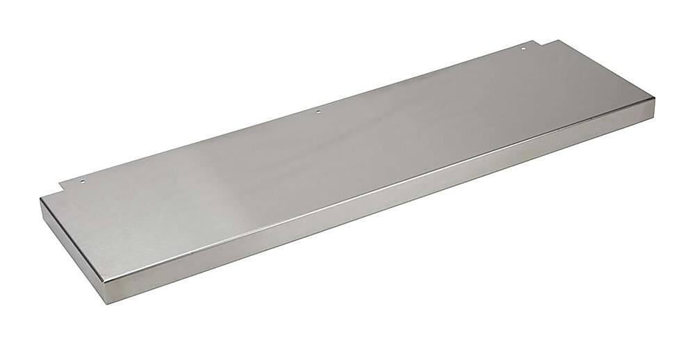 Front. Whirlpool - Backguard for 30" Ranges or Cooktops - Silver.