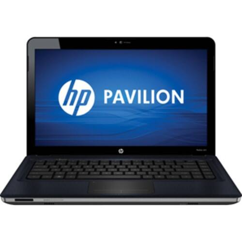 Front Standard. HP - 14.5" Pavilion Notebook - 4 GB Memory - 500 GB Hard Drive - Midnight Blue.
