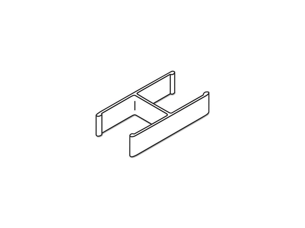 Alt View 1. HON - HON Verse 180-Degree Connector - Light Gray  BSXQC180GY.