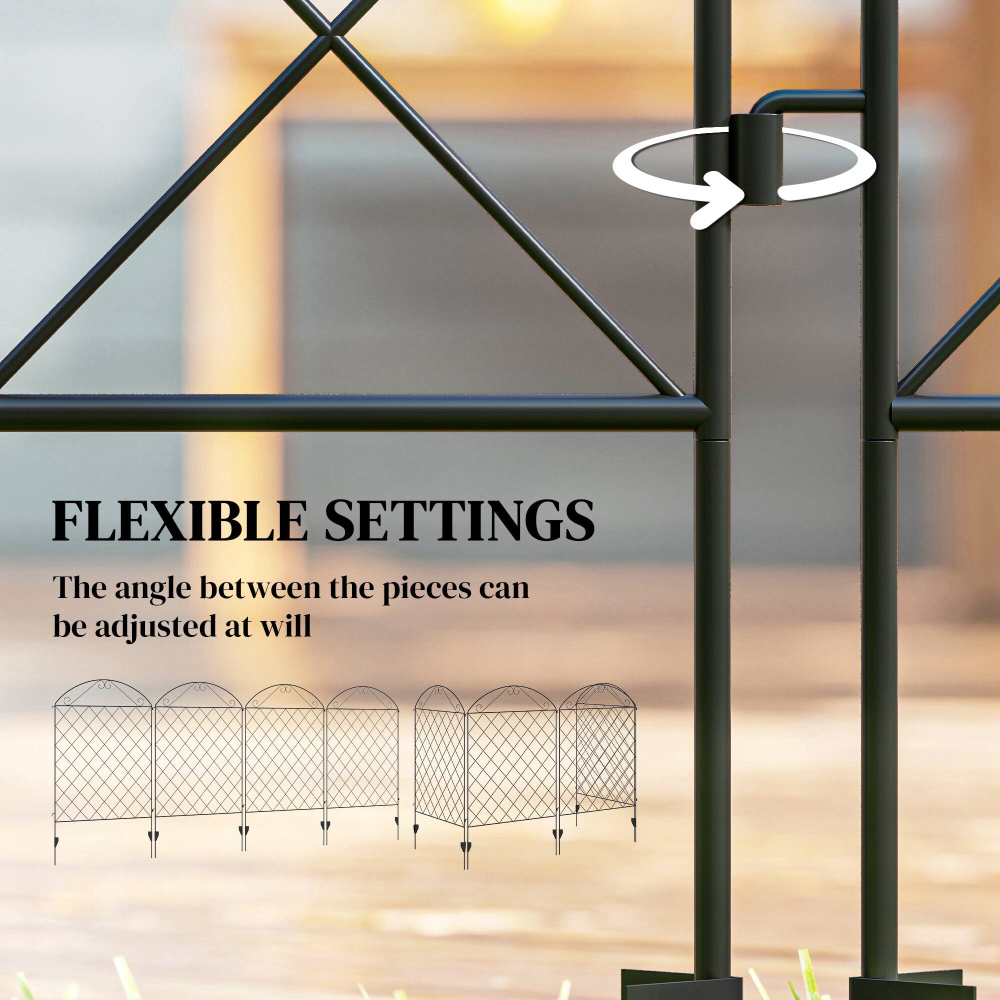 FLEXIBLE SETTINGS  
The angle between the pieces can be adjusted at will
