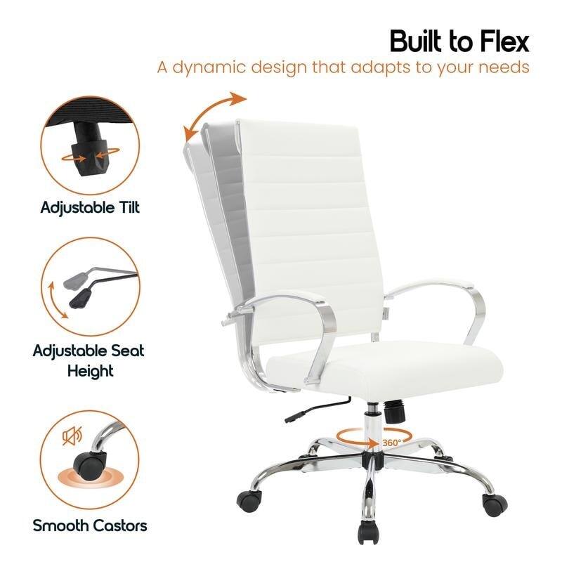 Built to Flex  
A dynamic design that adapts to your needs  

- Adjustable Tilt  
- Adjustable Seat Height  
- Smooth Castors  
- 360°