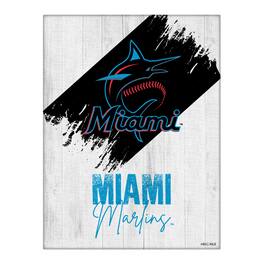 Holland Bar Stool Co. - Miami Marlins 24" x 32" Team Canvas Wall Art - Multicolor