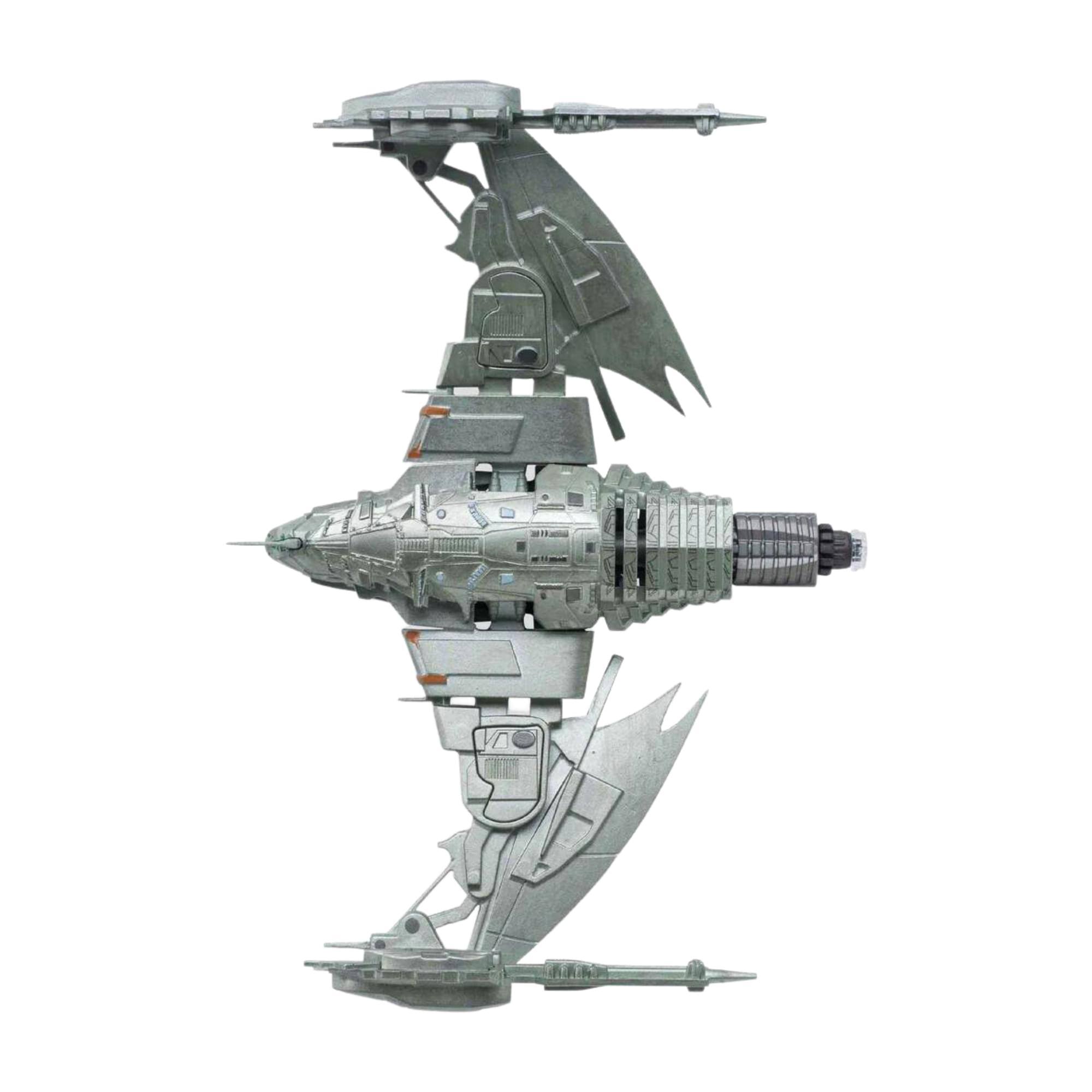 Alt View 4. Eaglemoss - Eaglemoss Star Trek Ship Replica | Klingon D4 Bird of Prey - Silver.