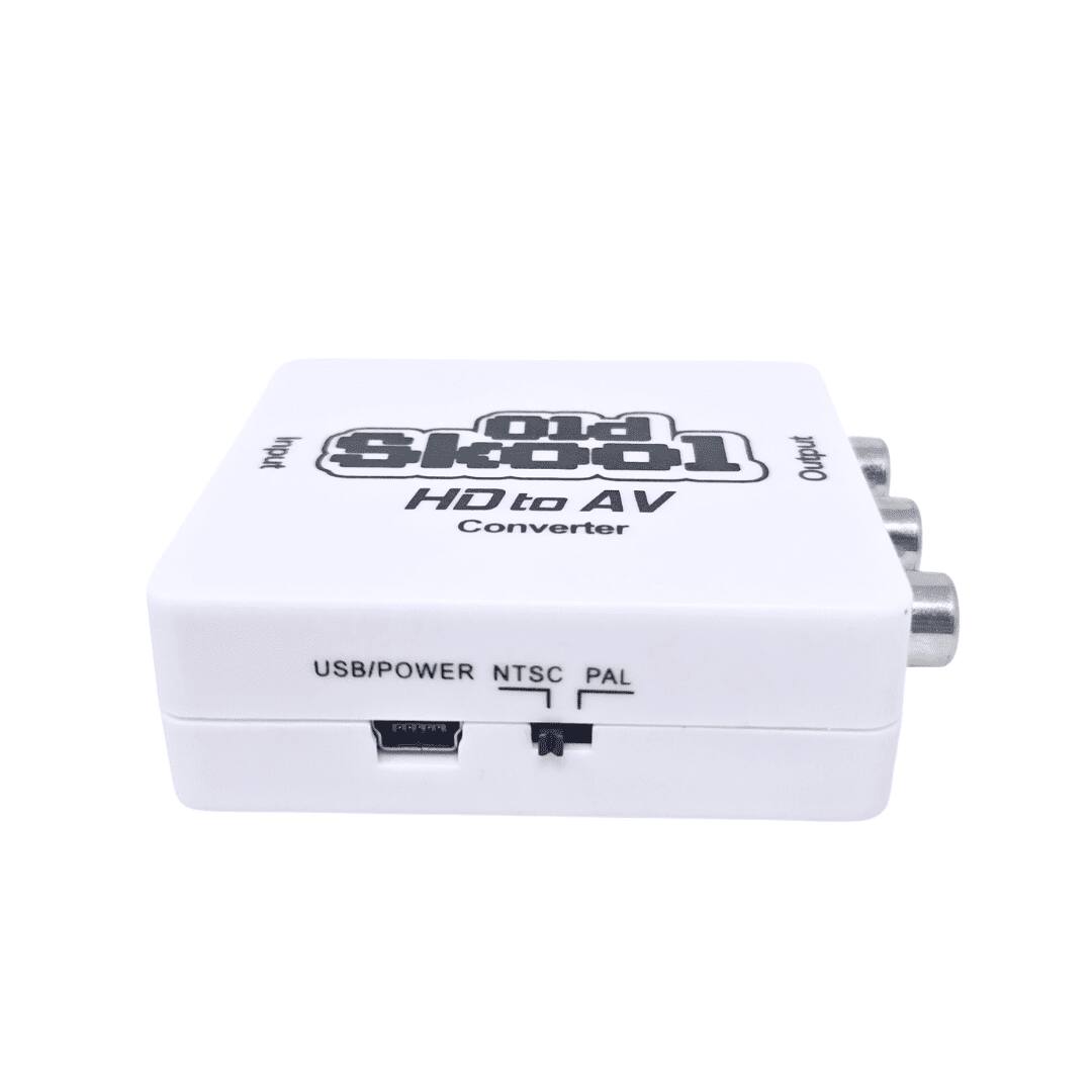 Old Input Skool Output HD to AV Converter  
USB/POWER NTSC PAL