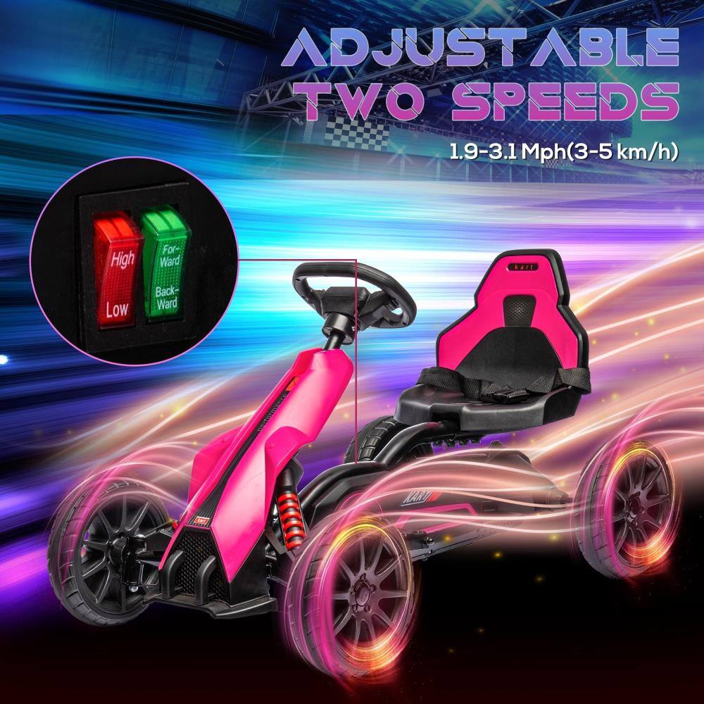 ADJUSTABLE TWO SPEEDS  
1.9-3.1 Mph (3-5 km/h)  

High Low  
Forward Backward