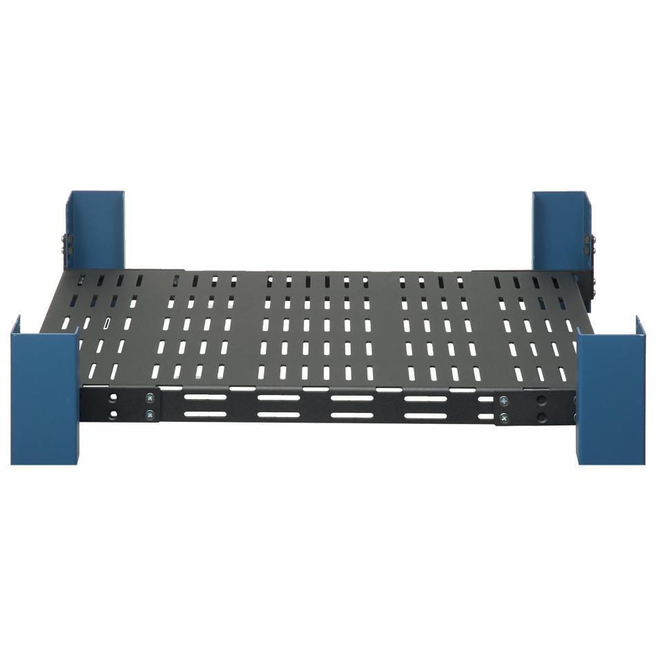 Alt View 10. RackSolutions - RackSolutions 2U Heavy Duty Fixed Shelf 28in (D) 900lb Capacity - Black.
