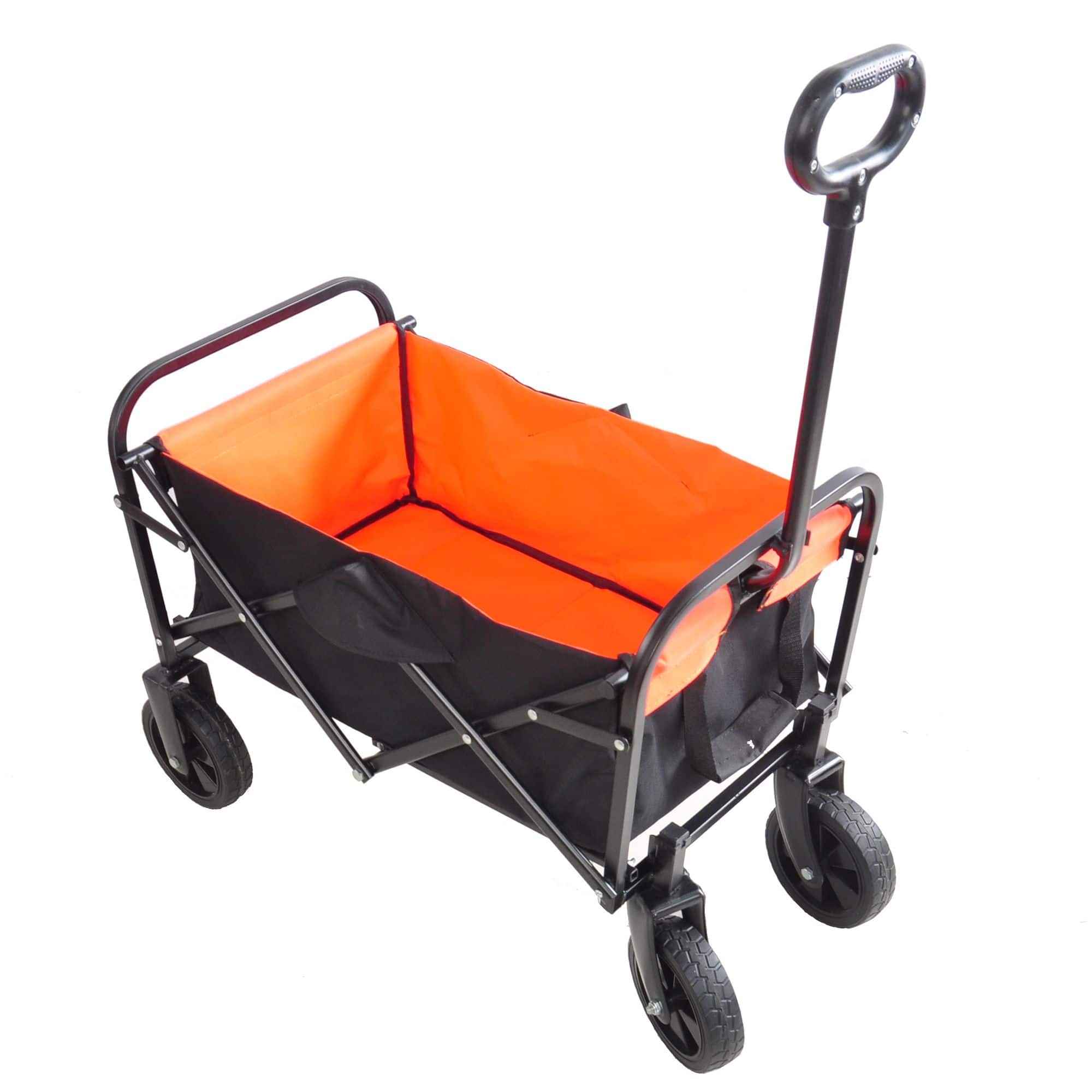 Loheer - Folding Wagon Heavy Duty Utility Cart Collapsible Beach Wagon Portable Garden Cart Yellow price history on PriceWatchPro