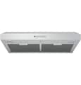 GE - 30 inches - Convertible - Under cabinet Range Hood - Stainless Steel