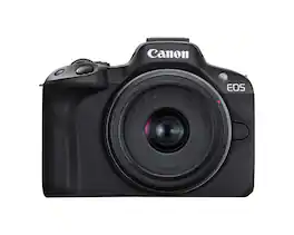 Canon - EOS R50 Mirrorless Vlogging Camera w RF S 18 45mm Lens 24.2MP 4K (International Version) - Black