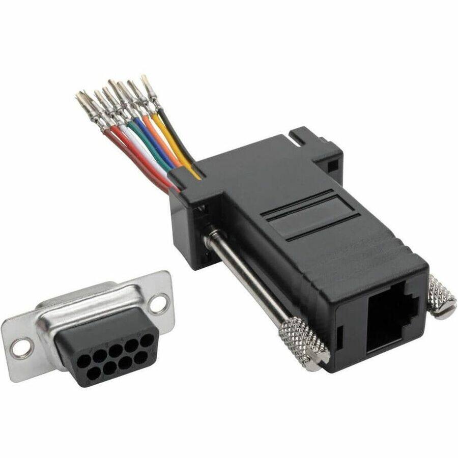 Alt View 3. Tripp Lite - Tripp Lite by Eaton DB9 to RJ45 Modular Serial Adapter (F/F) RS-232 RS-422 RS-485 - 1 x DB-9 Female Serial - 1 x RJ-45 - Black.